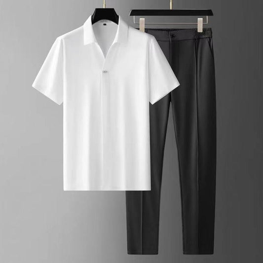 Blusa Sin Costuras Ultrafina de Seda Helada con Adhesivo - Manga Corta Verano - Image 2
