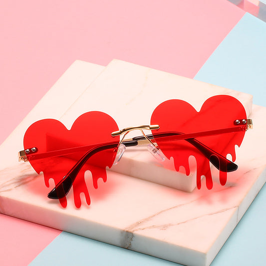 Gafas de Sol Rimless Lágrimas de Amor - Estilo Personalidad Mujer - Image 2