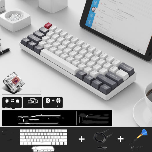 Teclado Mecánico Inalámbrico Dual Mode Bluetooth y Cable con Estuche - Image 4