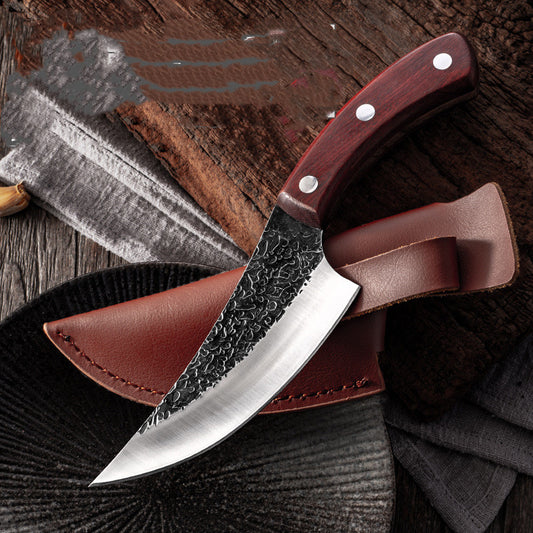Cuchillo Deshuesador Forjado y Hoja de Sacrificio Martillada - Image 2