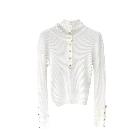 Suéter Tejido Cuello Alto Slim Fit para Mujer - Image 2