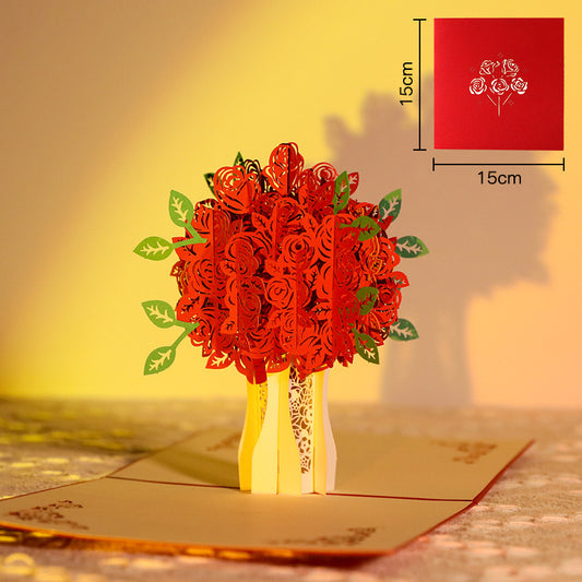 Tarjeta de Felicitación 3D Árbol del Amor para San Valentín - Image 2
