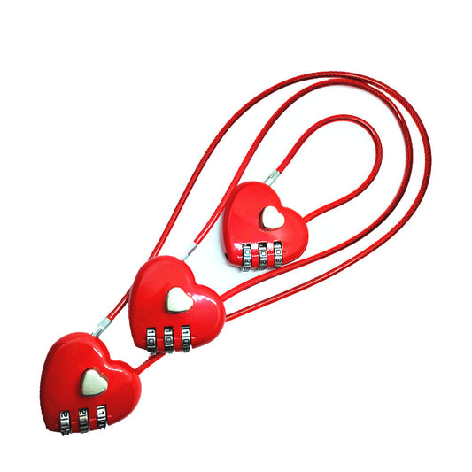 Candado de Amor Corazón de Durazno con Cuerda Larga - Image 2