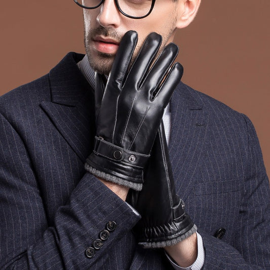 Guantes de Invierno Impermeables de Piel de Oveja con Forro Térmico - Image 2