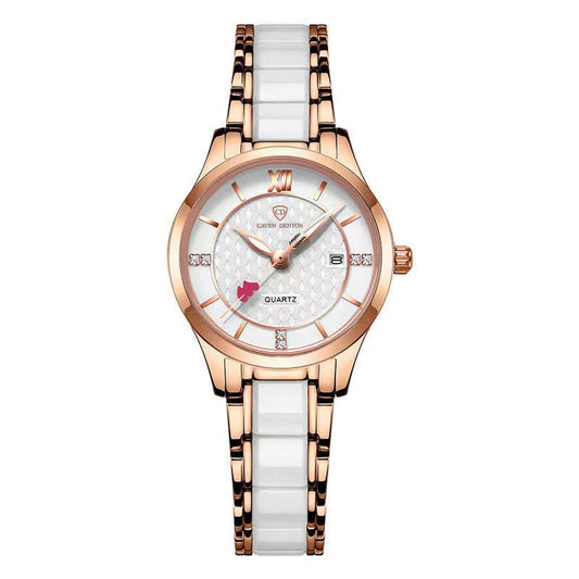Reloj de Cuarzo con Calendario y Cerámica Diamond - Image 2