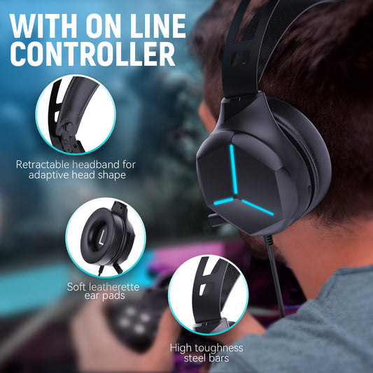 Auriculares Gaming Multifunción con Cable - Image 2