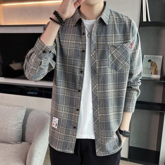 Camisa Casual Cuadros Estilo Hong Kong para Jóvenes - Image 2