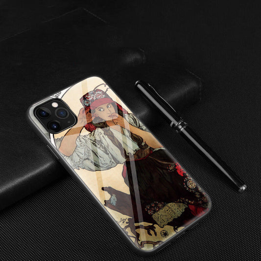 Funda de Celular con Diseño de Pintura al Óleo en Vidrio - Image 2