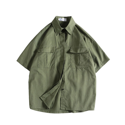 Camisa de Trabajo Casual de Manga Corta para Hombre - Image 2
