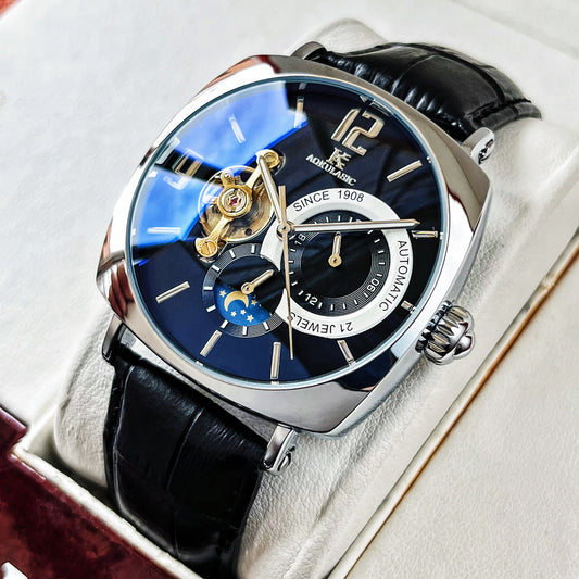 Reloj Automático Cuadrado para Hombre - Diseño Casual Resistente - Image 2