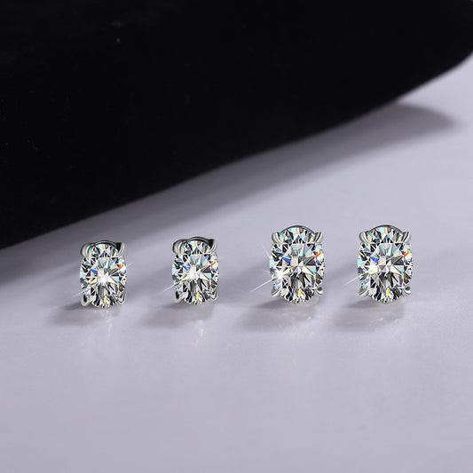 Aretes de Plata 925 con Moissanita de Gran Quilate - Image 2
