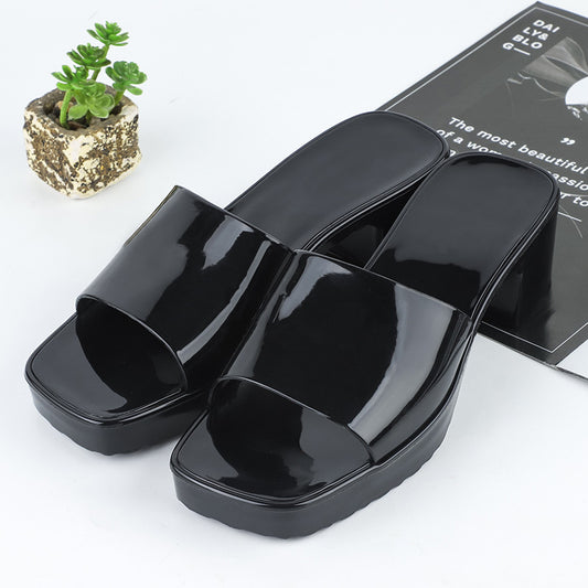 Sandalias Plataforma de Verano para Mujer con Tacón Grueso y Punta Cuadrada - Image 2