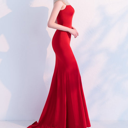 Vestido de Noche Elegante Cola de Pez Largo - Image 2