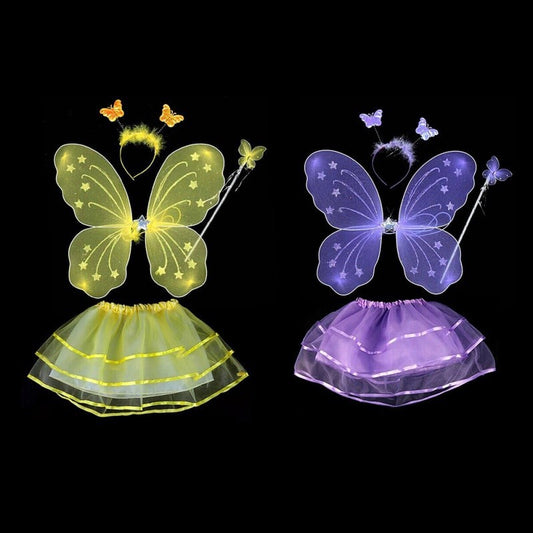 Vestido de tres piezas con alas de mariposa - Image 2