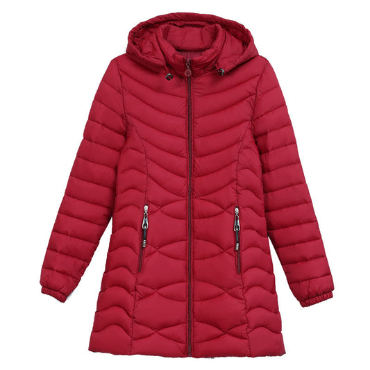 Chaqueta Acolchada Slim de Algodón para Mujer - Largo Medio - Image 2