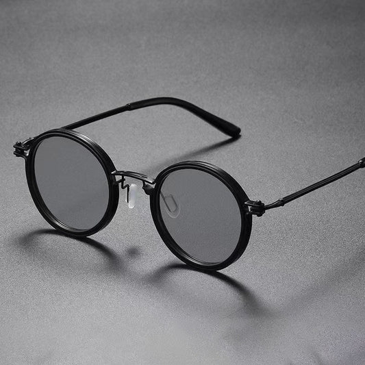 Gafas de Sol Redondas Punk Metal para Hombre - Image 2