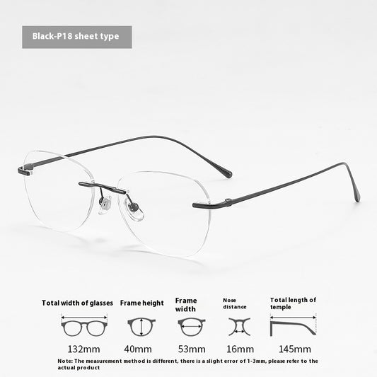Gafas Sin Marco de Personalidad Elegante para Mujer - Image 2