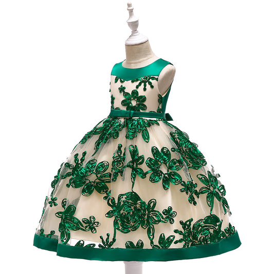 Vestido Princesa Niña con Apliques Decorativos - Image 2