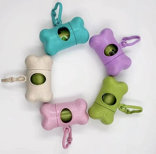 Recogedor de Desechos para Mascotas con Dispensador de Bolsas de Paja de Trigo - Image 2