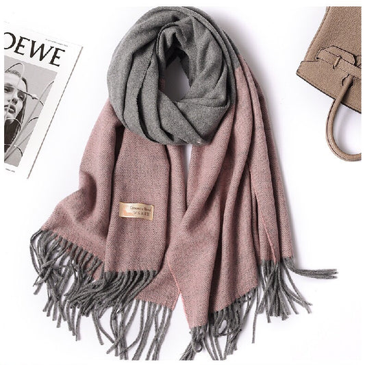 Bufanda de Lana Escocesa Gruesa Otoño-Invierno Unisex - Image 2