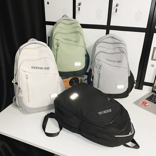 Mochila Escolar de Gran Capacidad con Diseño Casual y Coordinado - Image 2