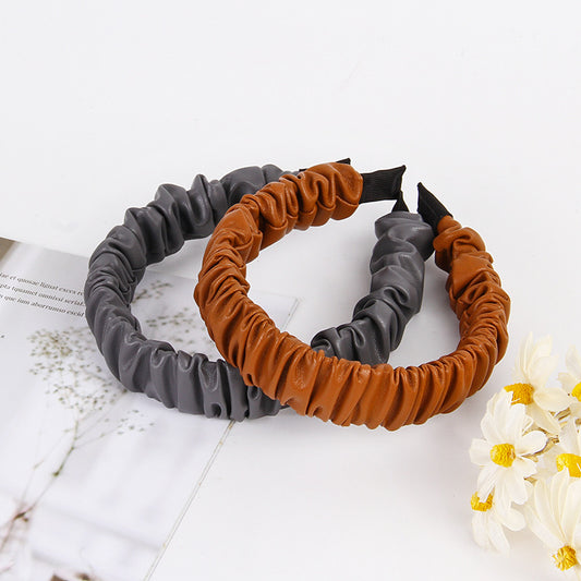 Diadema Plegable de Cuero Premium - Elegancia Minimalista y Versátil - Image 2