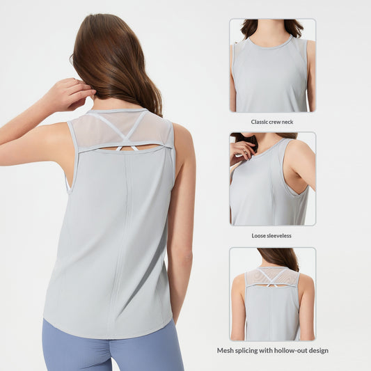 Musculosa Deportiva Transpirable con Diseño Calado - Image 2