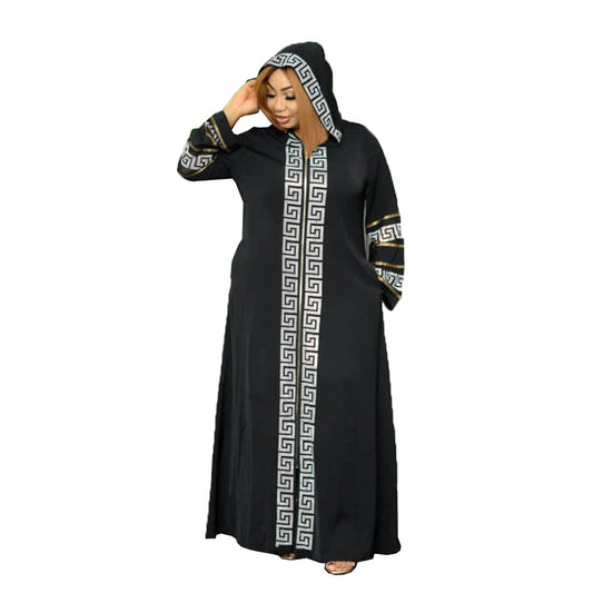 Vestido Swing Estilo Musulmán con Diseño Africano Tradicional - Image 2