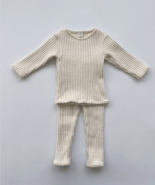 Conjunto Infantil de Abrigo Estilo Occidental en Colores Sólidos - Image 2