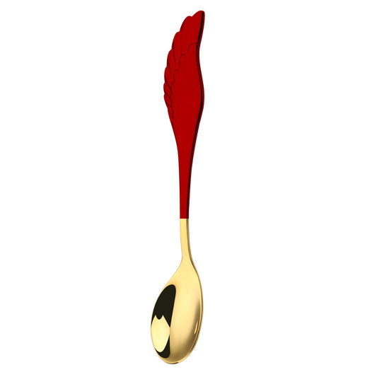 Cuchara de Acero Inoxidable 304 con Alas - Diseño Viral para Café, Postre y Helado - Image 2
