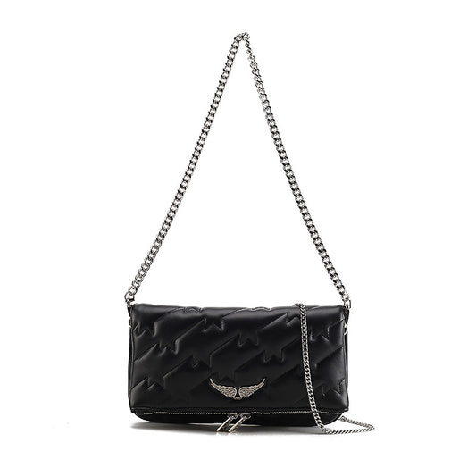 Bolso de Hombro Crossbody con Cadena y Bordado para Mujer - Image 2