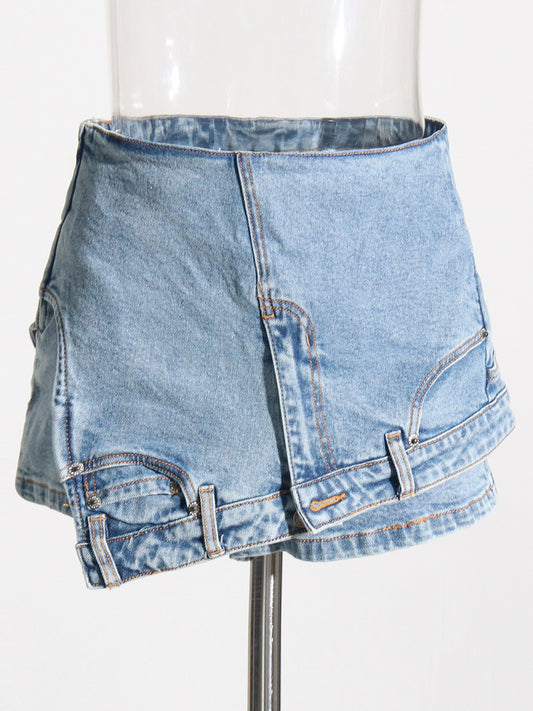 Shorts Vaqueros Personalizados para Mujer con Costuras Diseño - Image 2
