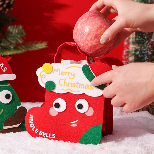 Bolsa de Fieltro Navideña con Diseño Infantil para Regalos - Image 2