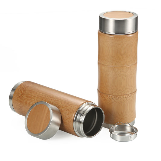 Vaso Térmico de Bambú para Agua Caliente - Image 2