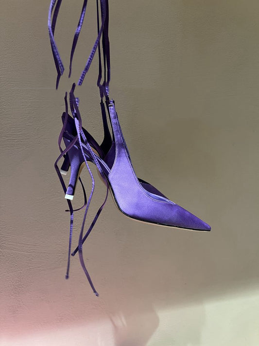 Sandalias de Tacón Alto con Punta Afilada y Tira al Tobillo - Diseño Europeo Exclusivo - Image 2