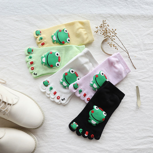 Calcetines de Algodón para Niño con Diseño de Rana - Dedos Separados Primavera Otoño - Image 2