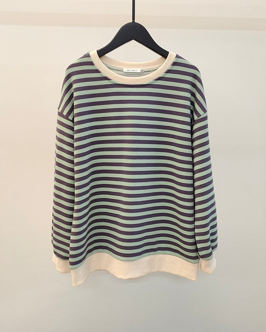 Suéter Tejido Grueso a Rayas para Mujer - Comodidad Casual - Image 2