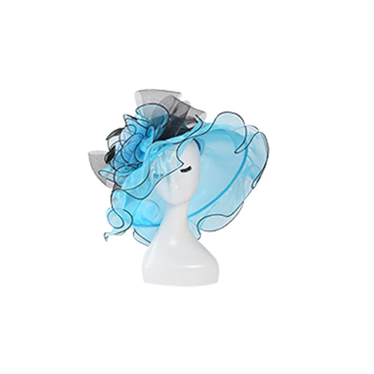 Sombrero de Ala Ancha en Organza - Elegancia y Protección - Image 2