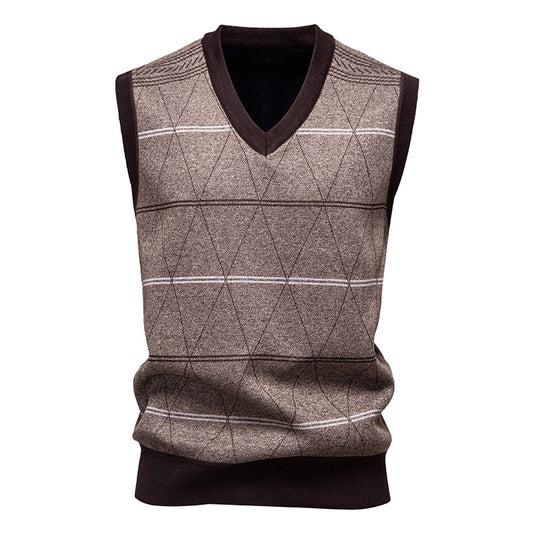 Chaleco Pullover Acolchado para Papá - Diseño Diamante Cálido - Image 2
