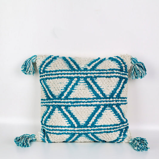 Funda de Cojín Bohemio de Algodón con Borlas para Sala y Dormitorio - Image 2
