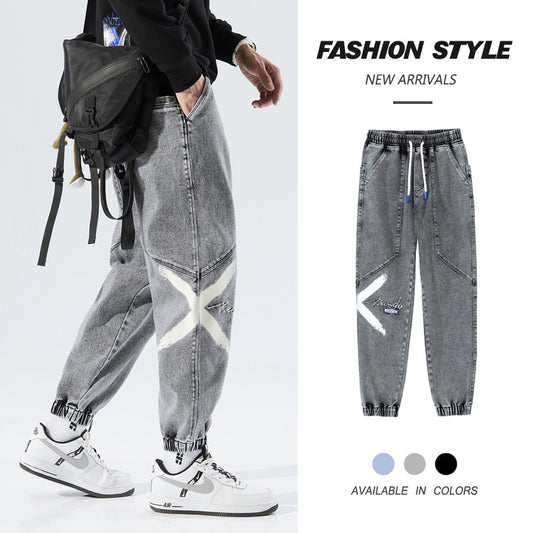 Jeans Casuales Azules Lavados de Talle Medio con Micro-Elasticidad - Image 2