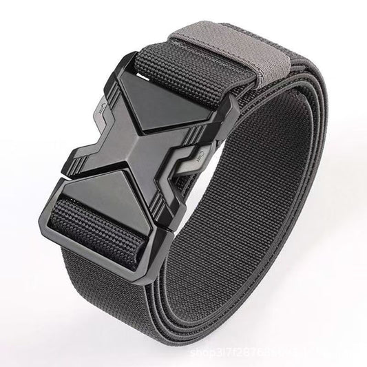 Cinturón Táctico Automático de Tela PP para Hombre sin Hebilla Tradicional - Image 2