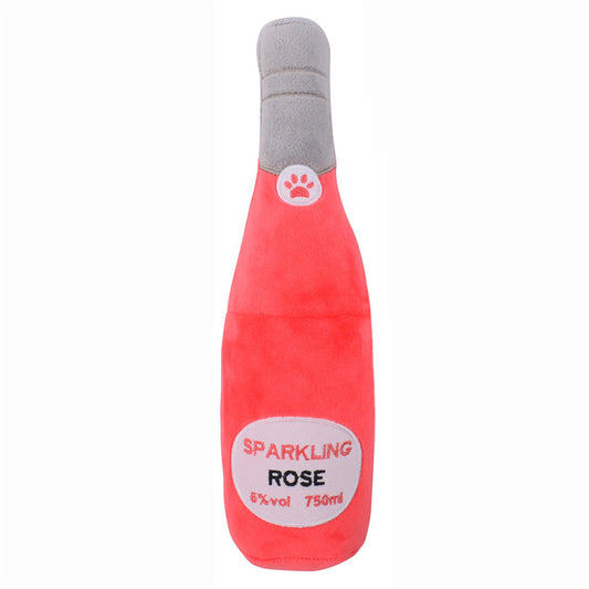 Juguete Vocal Interactivo para Mascotas - Botella de Vino Masticable con Sonido - Image 2