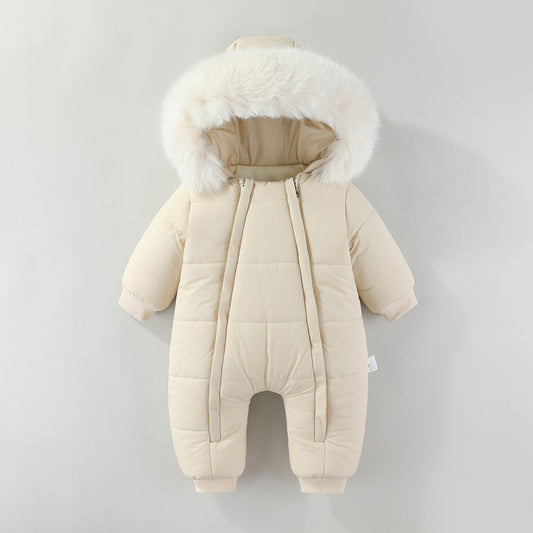 Pijama Enterizo con Capucha de Pelaje para Niños y Niñas - Image 2