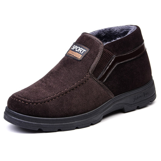 Zapatos de Algodón para Hombre Invierno con Forro de Terciopelo - Image 2