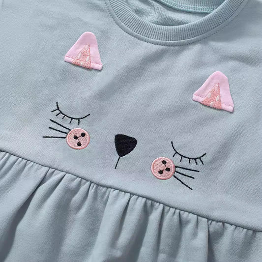 Conjunto de Suéter Casual Transpirable con Estampado para Niñas - Image 2