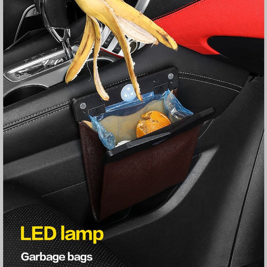 Organizador de Basura para Auto con LED - Contenedor de Residuos Inteligente - Image 2