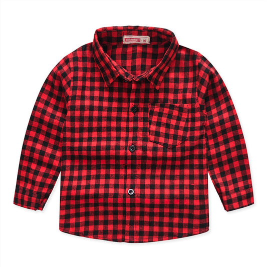 Camisas a Cuadros para Niños y Niñas - Tops Elegantes para Pequeños - Image 2