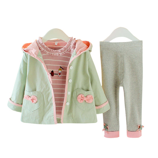 Conjunto de Tres Piezas Infantil Estampado - Image 2