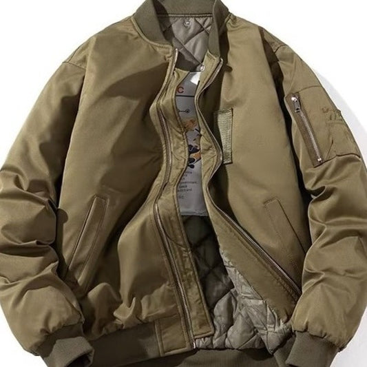 Chamarra de Piloto Bordada y Acojinada para Hombre - Image 2